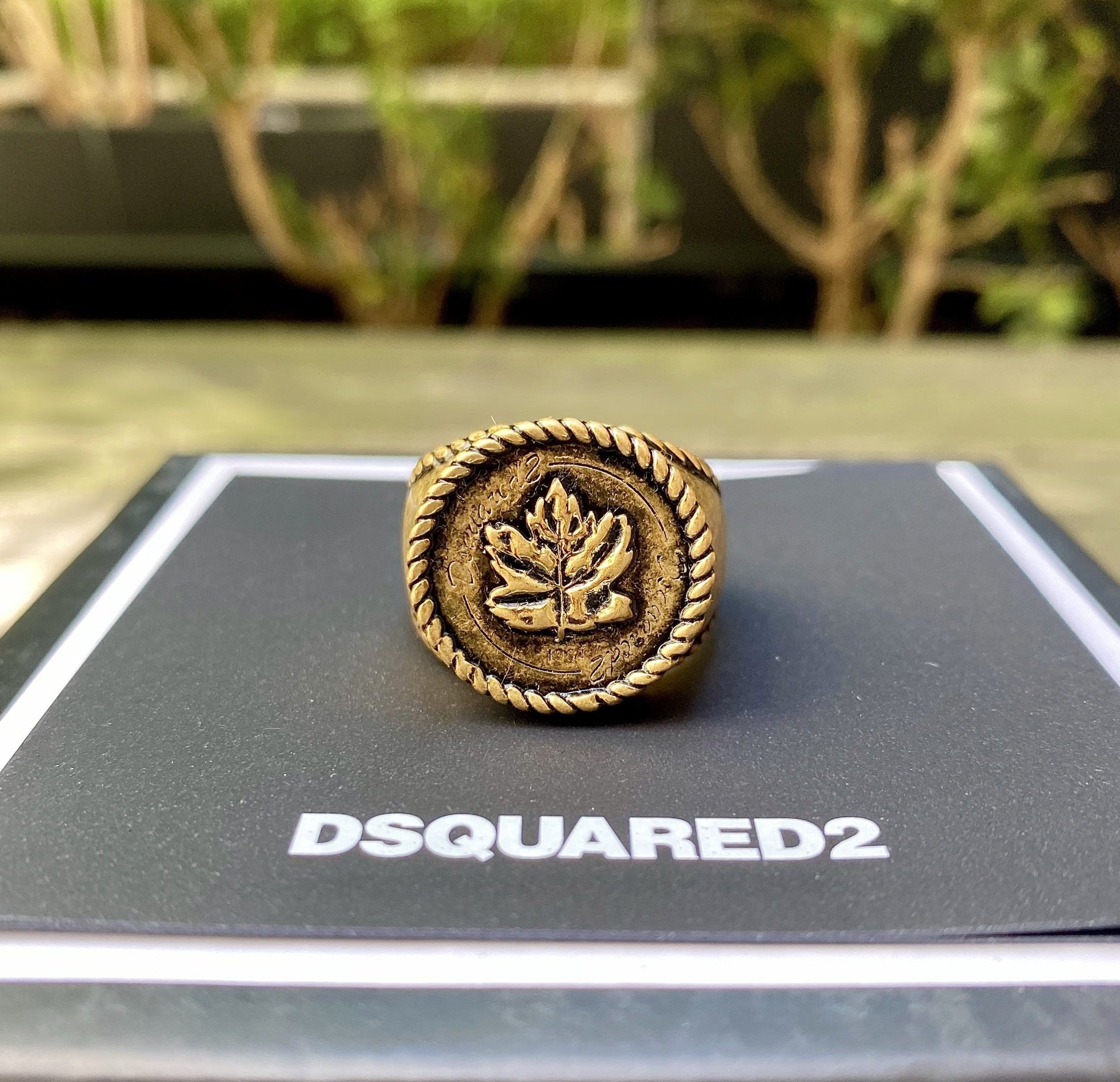 DSQUARED2 RIM0019 RING-METALLO-ORO ANTICO