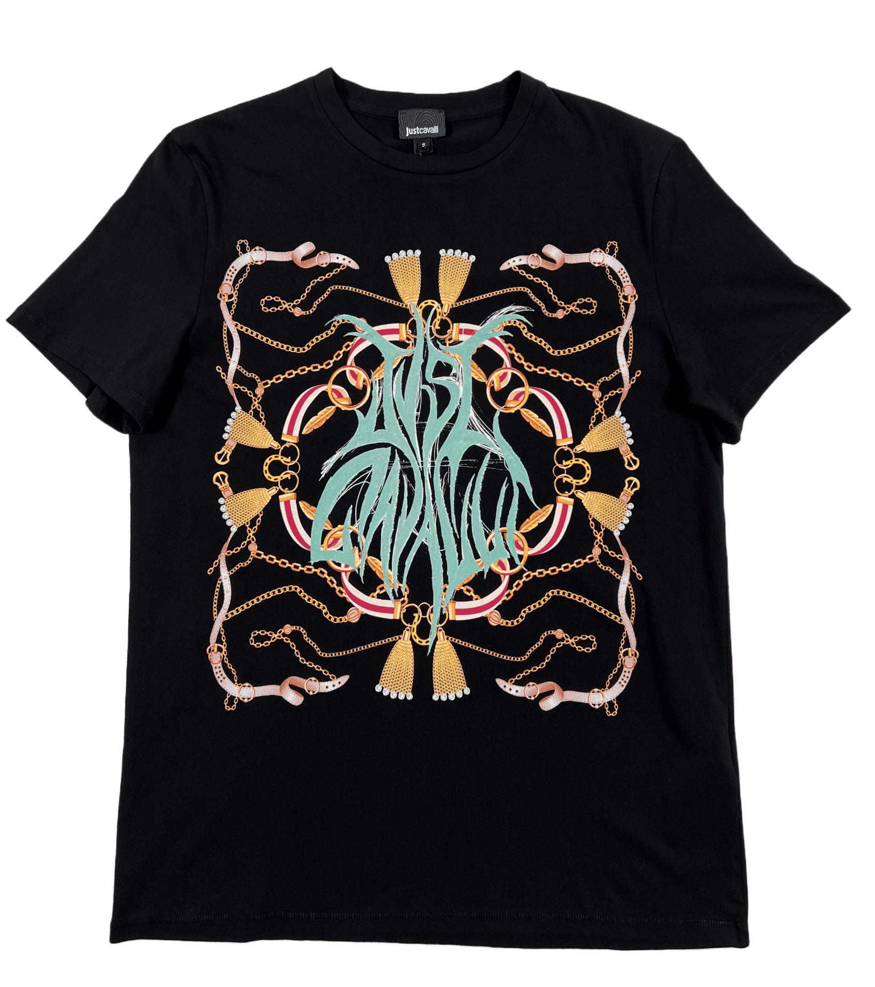 JUST CAVALLI S03GC0684 T-SHIRT BLACK