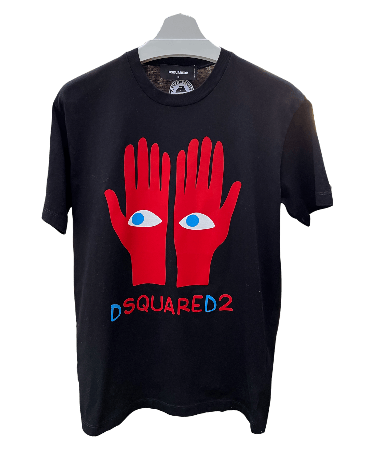 Probus DSQUARED2 S74GD1034 EYES ON HANDS COOL TEE BLACK S