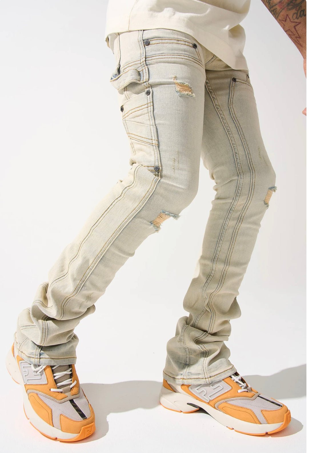 Probus SERENEDE CLOUD STACKED JEANS EARTH 28