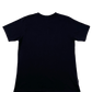The back of a FAMILY FIRST TF2213 T-SHIRT I LOVE MILANO BLACK embroidered t-shirt with "FAMILY FIRST" written on it.