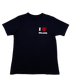 A black embroidered FAMILY FIRST TF2213 t-shirt with the words "FAMILY FIRST" on it.