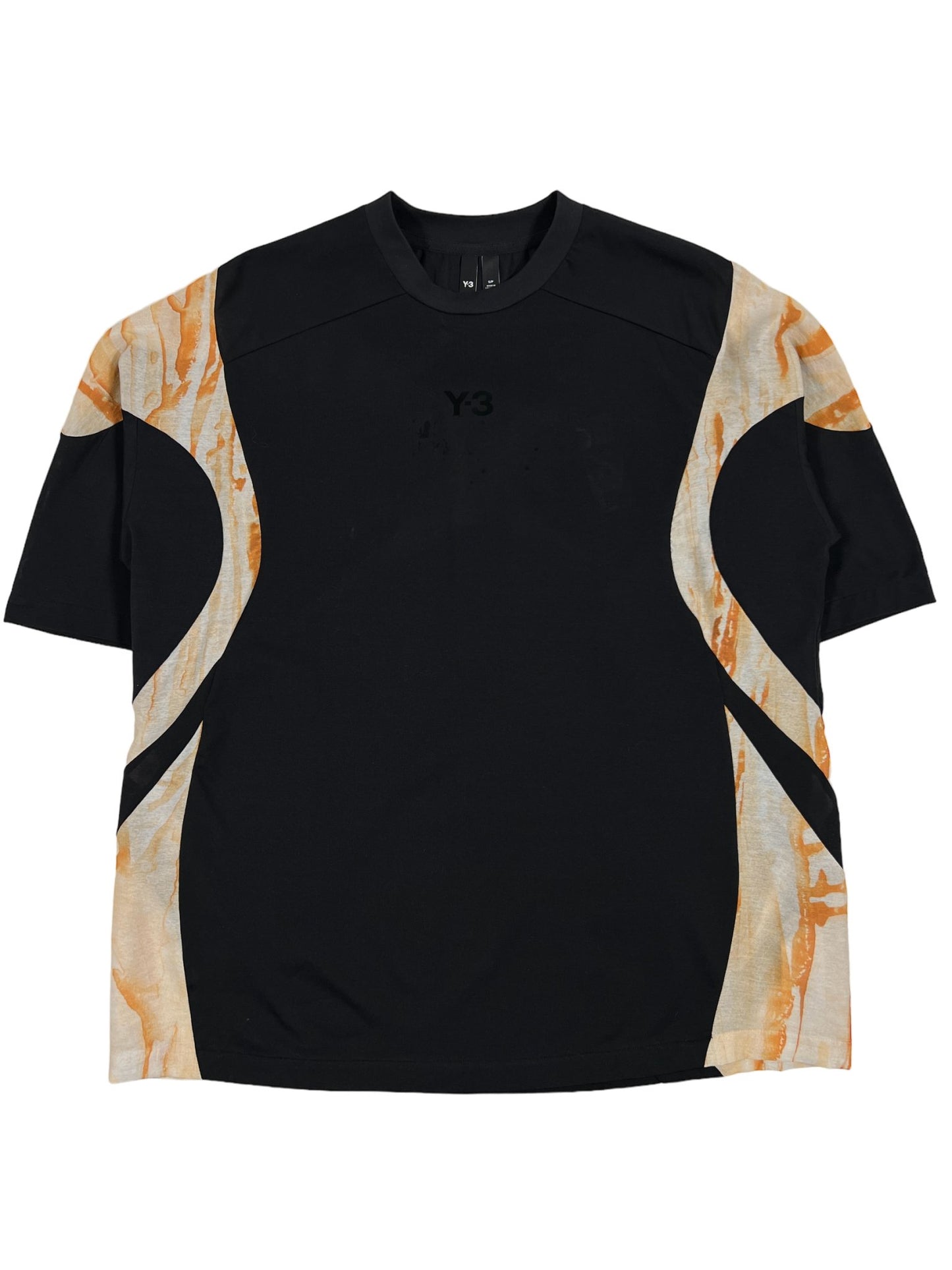 Y-3 IR6255 RUST DYE SS TEE BLACK