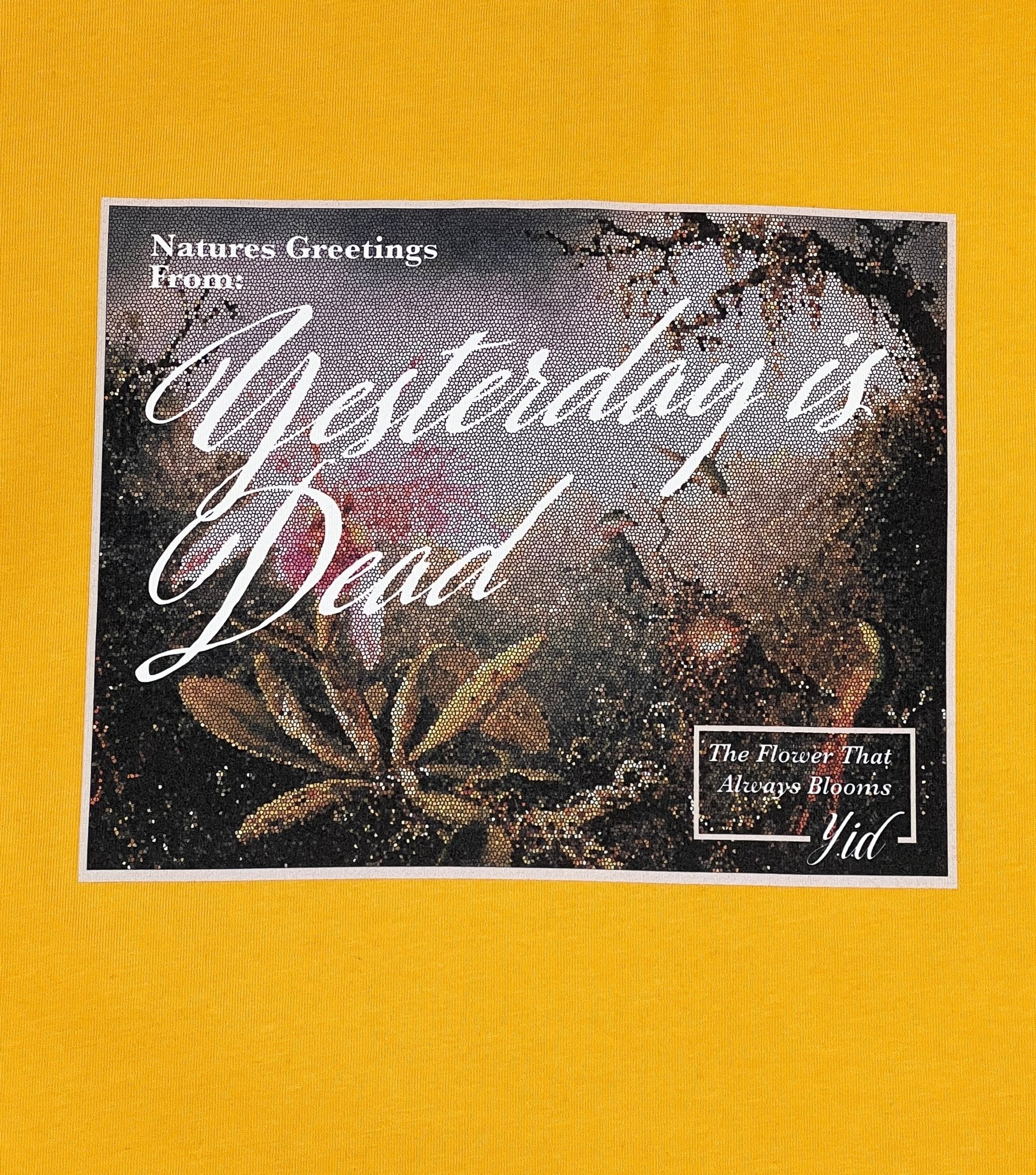 Probus YESTERDAY IS DEAD GARDEN TEE YELLOW S